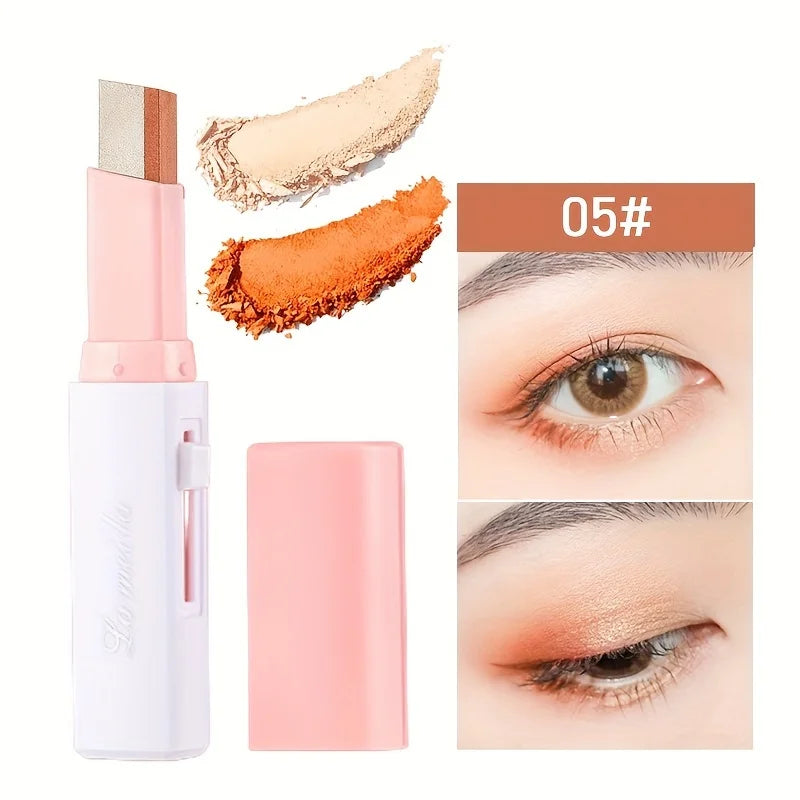 2 In 1 Highlighter Eyeshadow Stick Makeup Waterproof Long Lasting