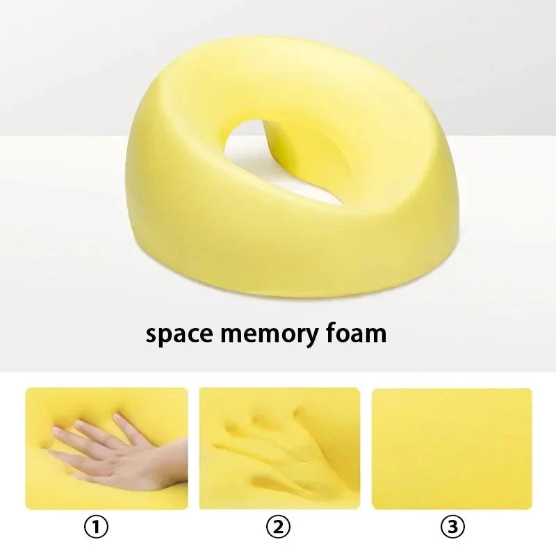 Face Down Memory Foam Pillow – Ergonomic Desk Nap & Massage Pillow for Prone Resting, Travel & Home Use