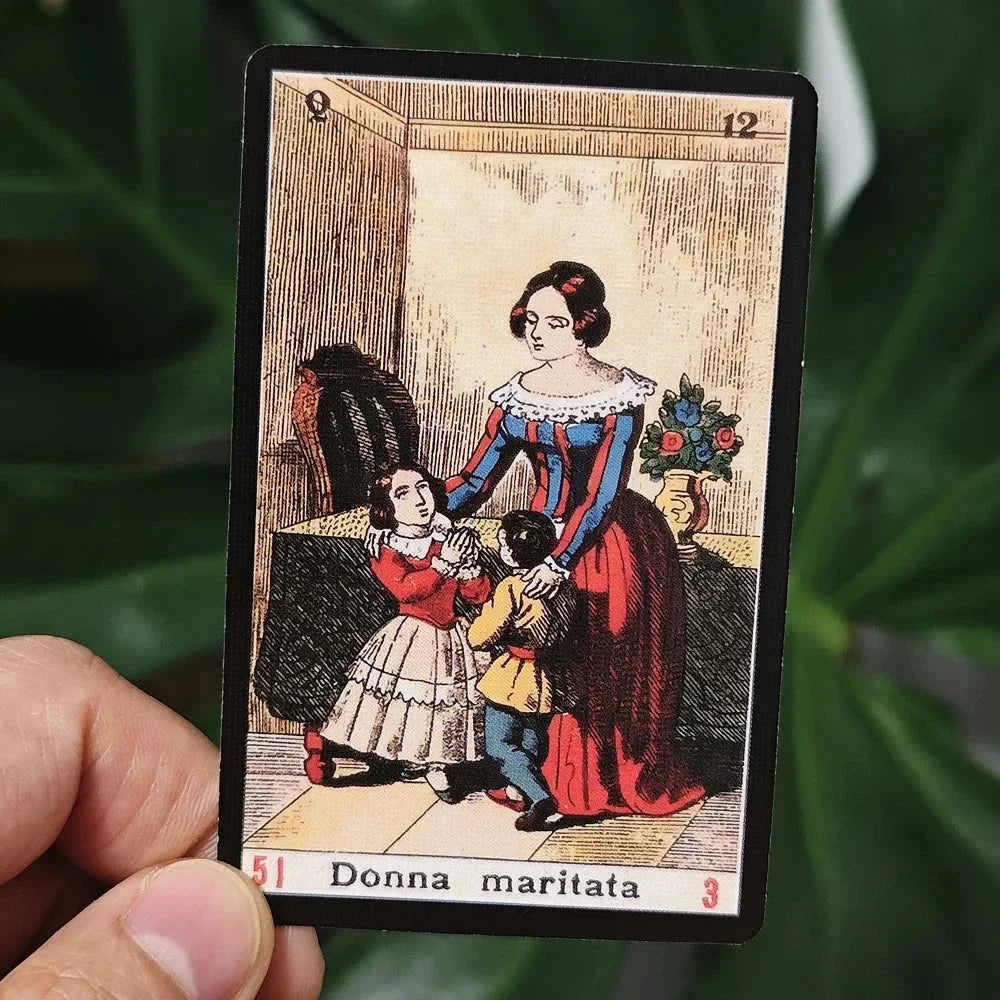 52 Pcs Oracle Sibyl Cards – Italian Everyday Oracle Deck for Parties