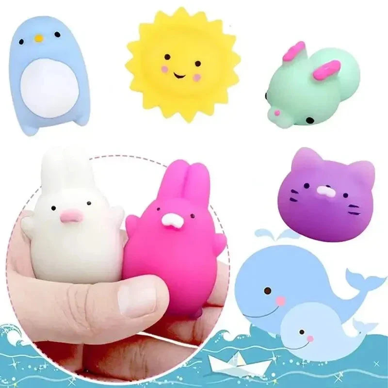 20PCS Cute Animal Squishy Toys – Soft Rubber Stress Relief Gifts
