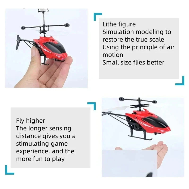 Rechargeable Mini RC Drone – Fall-Resistant Helicopter Toy for Kids