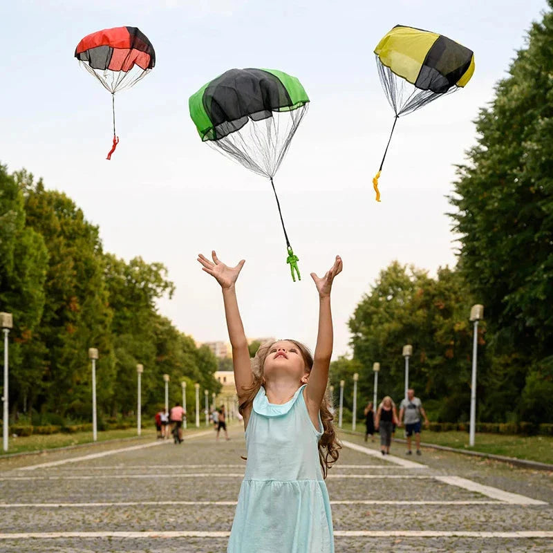 Kids Outdoor Parachute Toy – Tangle-Free Flying Fun Gift for Boys & Girls