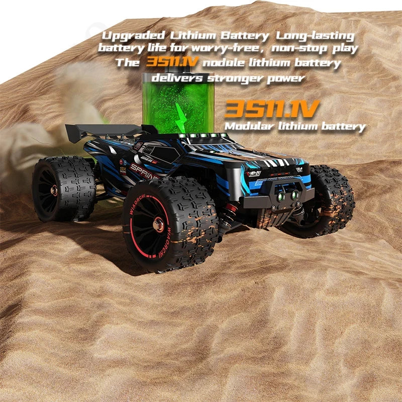 9522PRO 1:16 RC Car - 85KM/H Brushless 4WD Off-Road Drift Racing Truck with LED Lights, Professional High-Speed Remote Control Car
