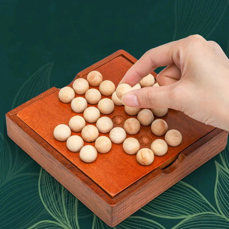 Europe Board Game – Single Chess Peg Solitaire Cognitive Educational Toy