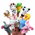 Cartoon Finger Puppets – 1/5/10pcs Plush Hand Dolls for Kids
