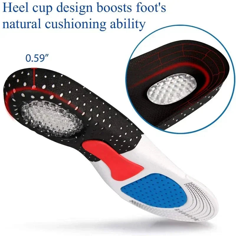 6Pcs Orthopedic Insoles - Arch Support & Shock Absorbing for Plantar Fasciitis