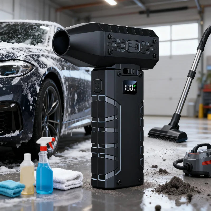 160000RPM Powerful Air Blower Handheld Car Wash Air Gun Electric Turbo Jet Fan 52m/s Wind Speed Brushless Motor Violent Fan Dry