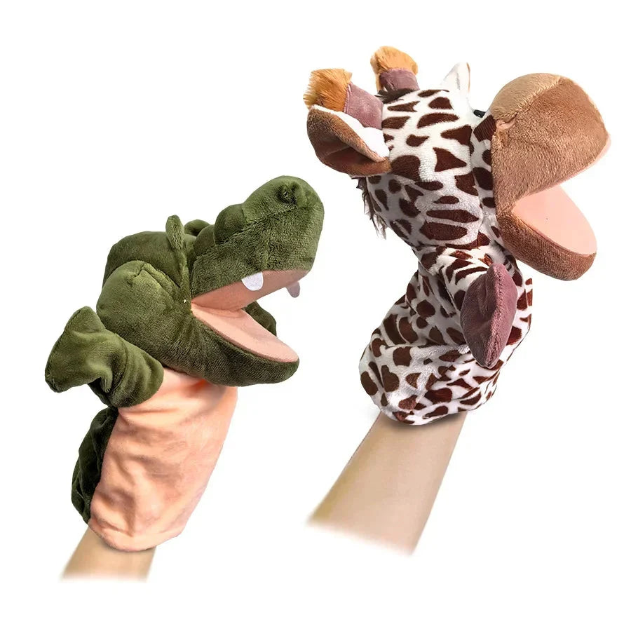 Stuffed Plush Animal Finger Story Puppet Toys