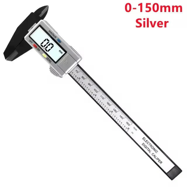 150mm Digital Caliper – Carbon Fiber Vernier Gauge with LCD Display
