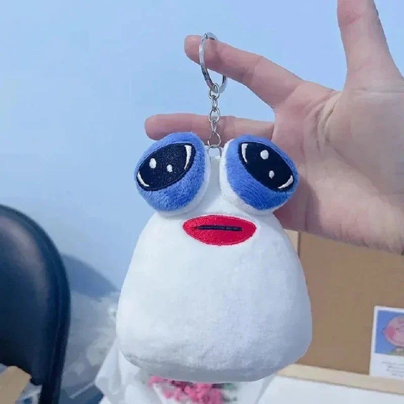 10cm My Pet Alien Pou Plush Keychain – Cute Stuffed Doll for Kids