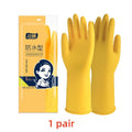 1Pair Lengthen Dishwashing Cleaning Silicone Gloves