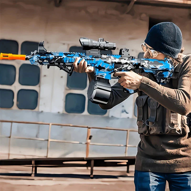 M416 Electric Gel Ball Blaster Toy Gun – Rechargeable Outdoor Shooting Toy for Kids & Adults, Sound and Light Effects