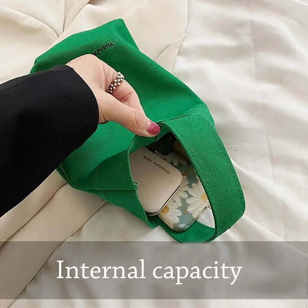 Casual Handbags Canvas Shoulder Crossbody Bags Large Capacity Shopper Bag  Letters Shoulder Crossbody Bags Purse