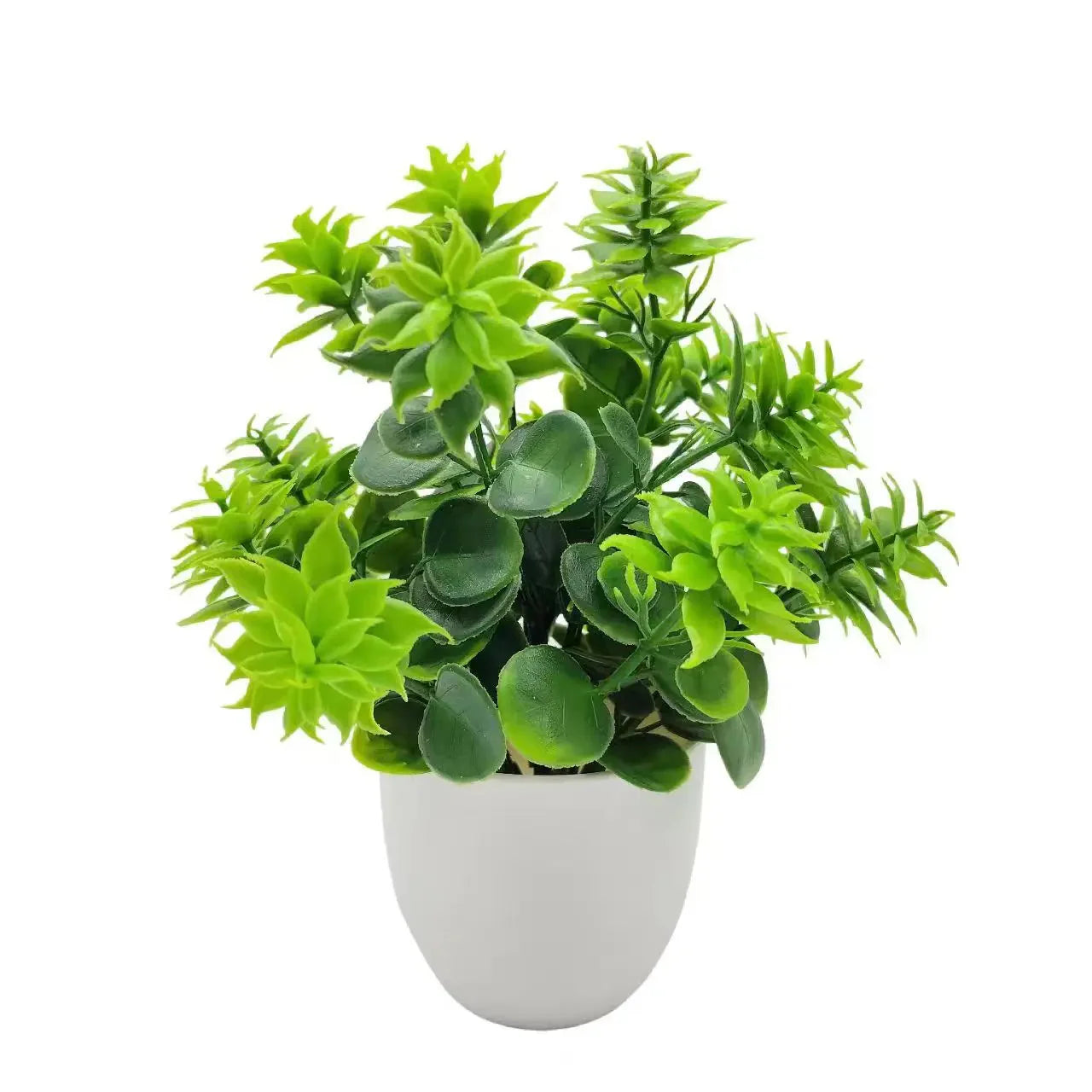 Artificial Plants with Plastic Pots for Home Decor