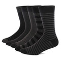 5 Pairs Men's Dress Socks High Quality Combed Cool Breathable Cotton Crew Socks Plus Size