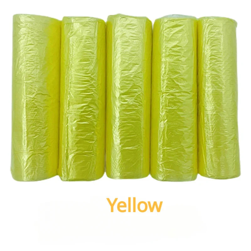 100PCS Mixed Color Garbage Bags – Thick Disposable Trash Can Liners