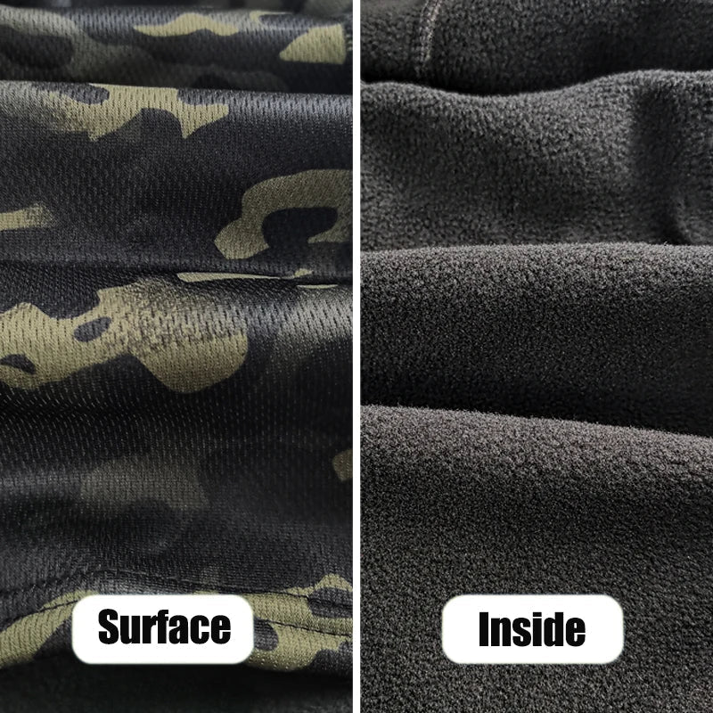 Winter Fleece Camouflage Balaclava - Cold-Proof Full Face Mask for Skiing & Cycling