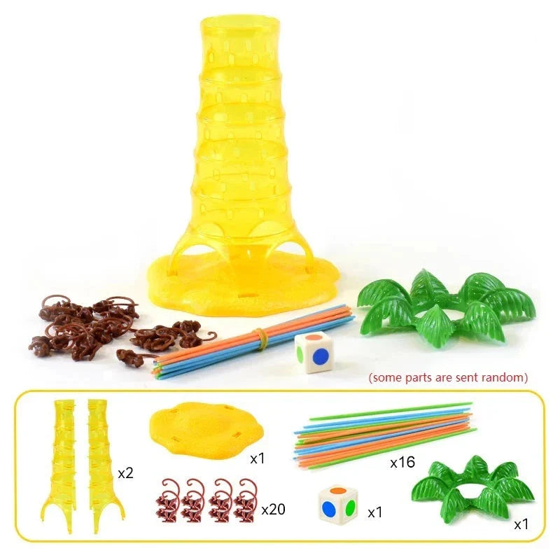 Multiplayer Tabletop Climbing Monkeys Game – Fun Interactive Parent-Child Board Game, Educational Rolling Monkey Toy for Kids