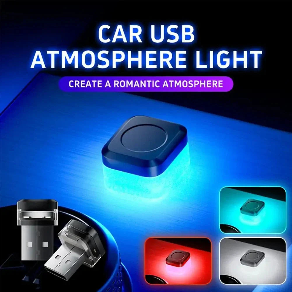 Mini USB LED Car Light – Colorful Interior Atmosphere & Emergency Lamp