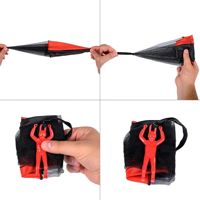 Kids Outdoor Parachute Toy – Tangle-Free Flying Fun Gift for Boys & Girls
