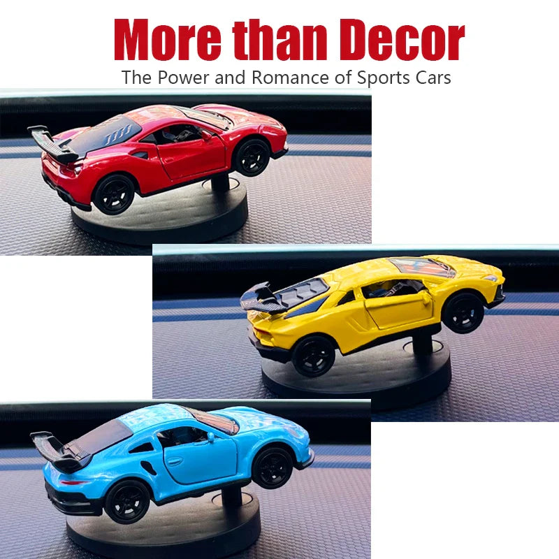 Drifting Car Model dashboard Swing Moving cool sports racing ornaments dash interior accessories decor items fun decorations men