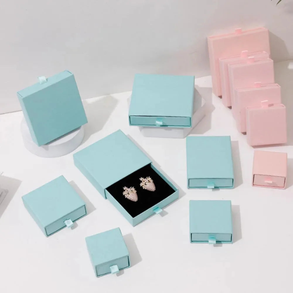 10pcs Paper Jewelry Gift Boxes for Rings, Earrings & Bracelets