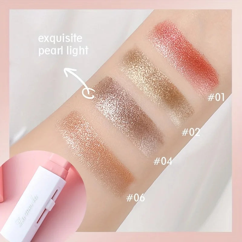 2 In 1 Highlighter Eyeshadow Stick Makeup Waterproof Long Lasting