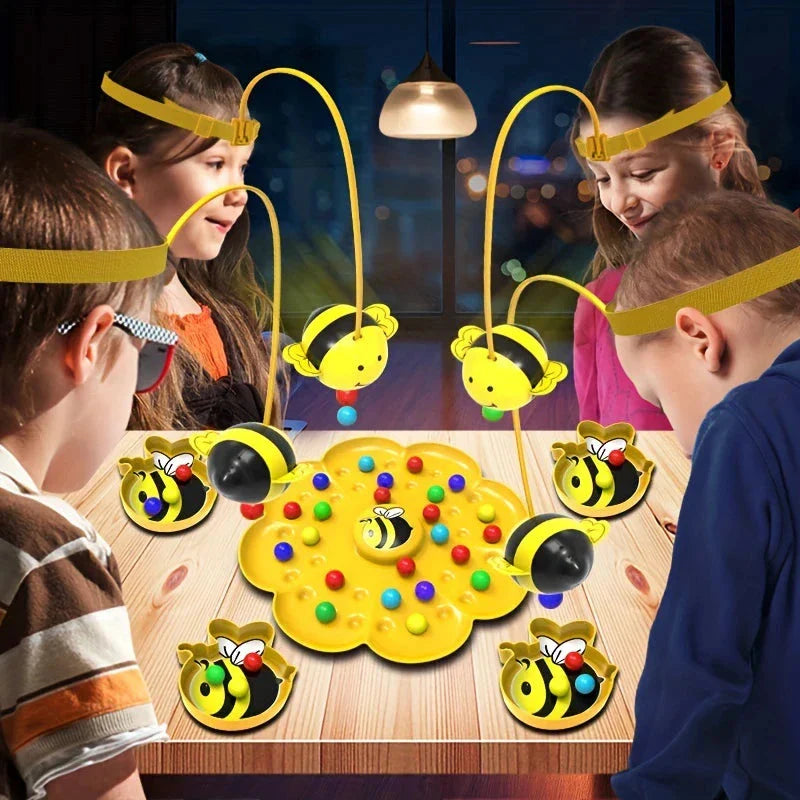 Little Bumblebee Fishing Puzzle Board Game - Interactive Educational Toy for Kids & Family Fun