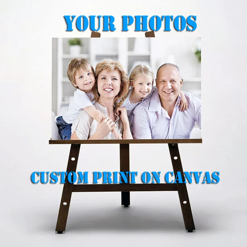 Custom Print Canvas Painting By Your Photo Canvas Poster Personal Gift Customize Figure Animal Pets Pictures Home Decor Prints