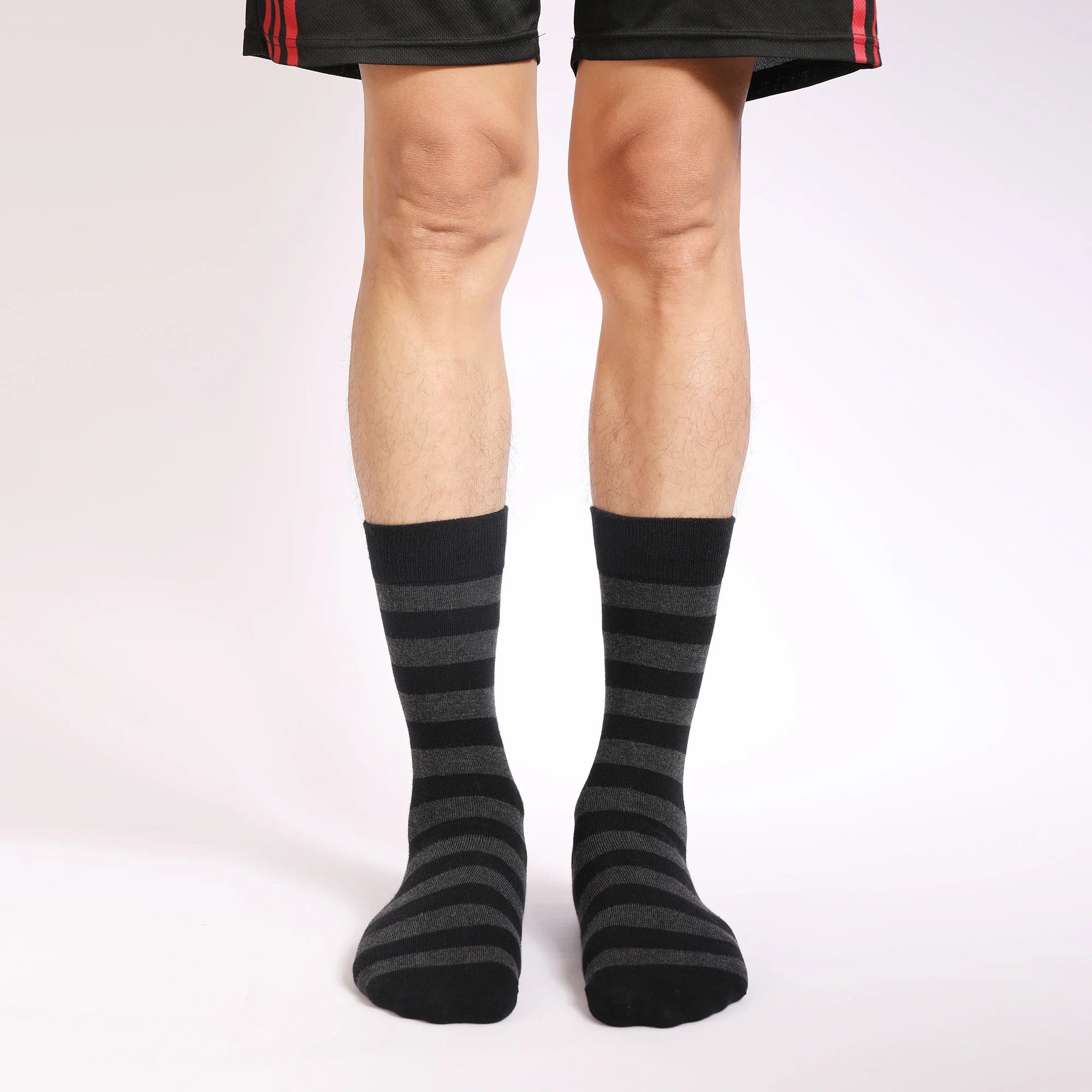 5 Pairs Men's Dress Socks High Quality Combed Cool Breathable Cotton Crew Socks Plus Size