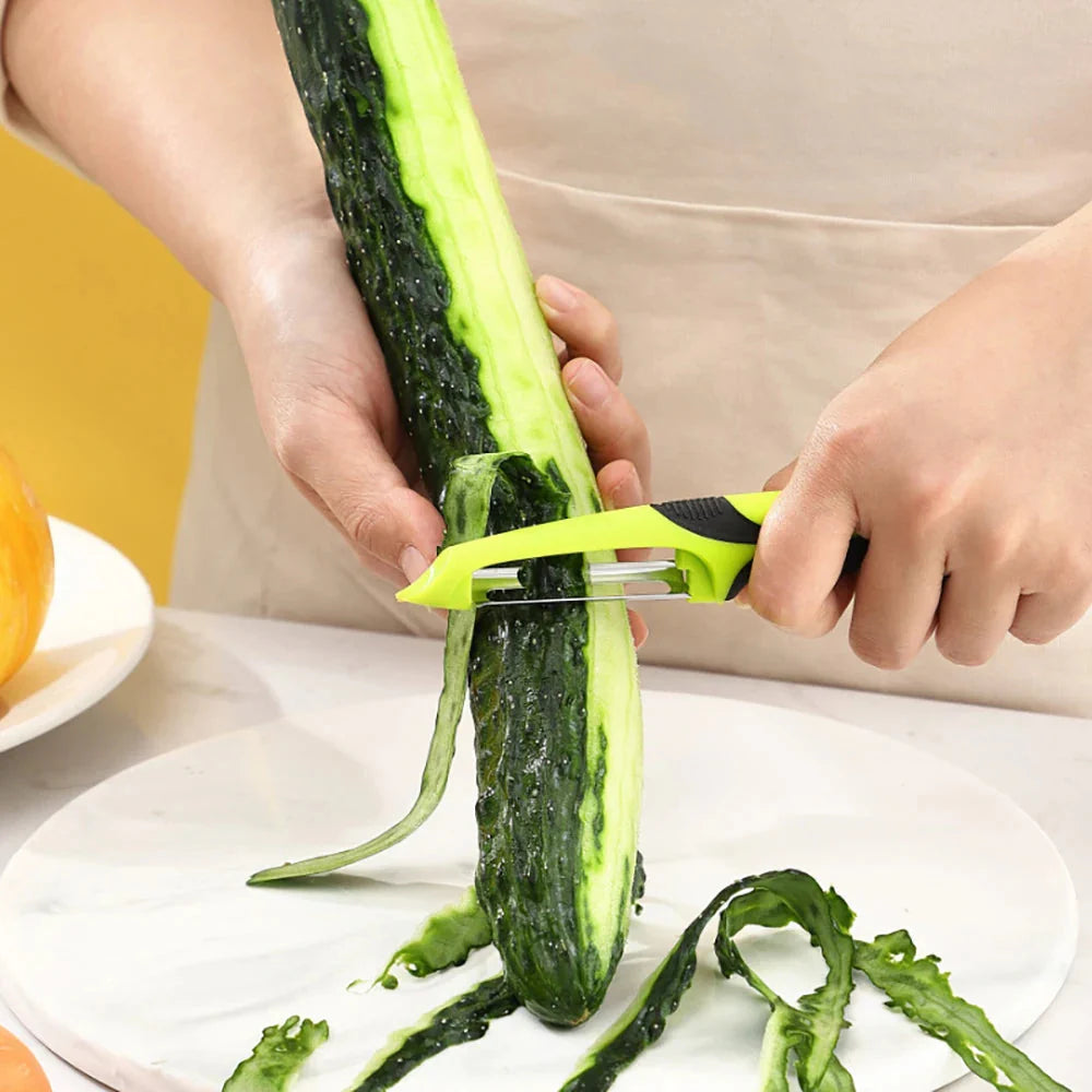 Anti-Slip Handle Peeler - Stainless Steel Blade for Fruits & Vegetables