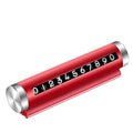 Car Temporary Parking Number Plate Black/Silver/Blue Aluminium Alloy Material Roller Adjustable Car Parking Plate Car Supplies