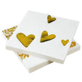 100pcs Wedding Paper Napkins Sparkle Golden Bride Groom Table Napkins 33x33cm Two-Layers Home Hotel Wedding Party Table Decor