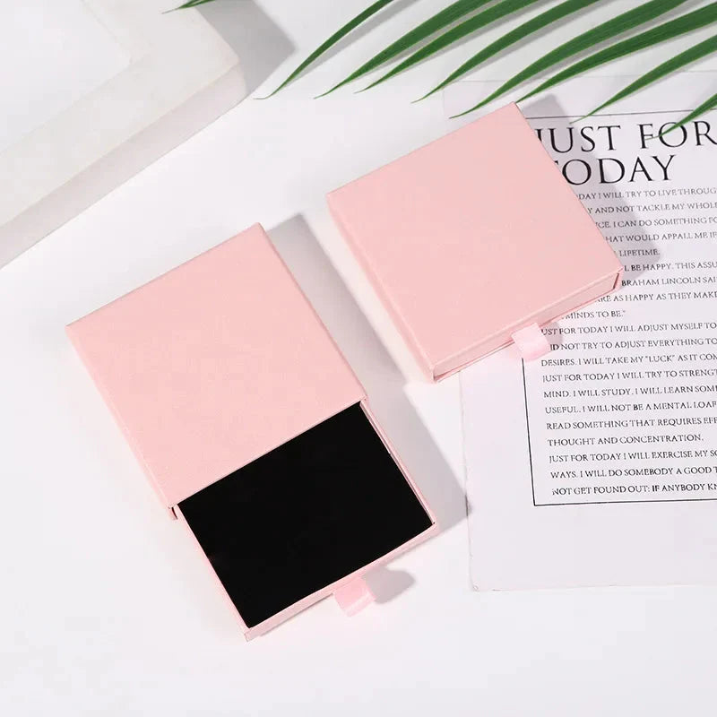 10pcs Kraft Paper Jewelry Boxes for Necklace Bracelet Earrings Gifts