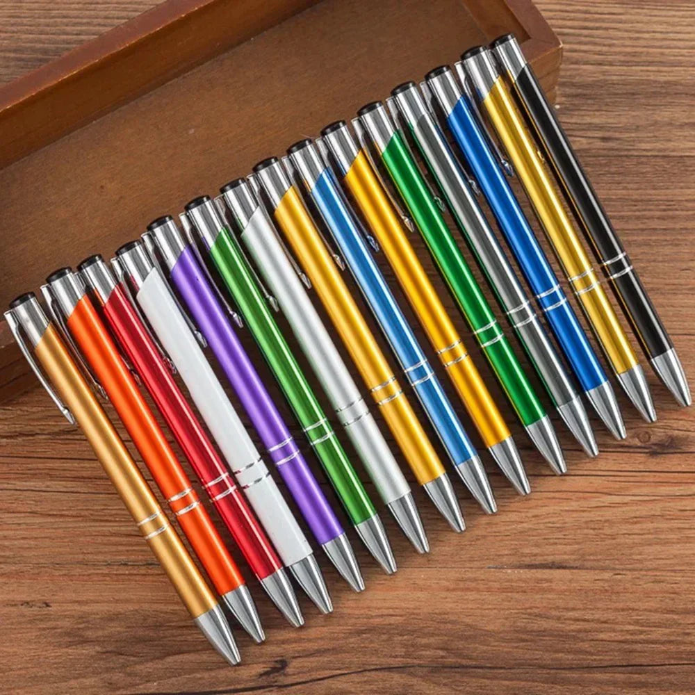 100 50 20 Pcs Custom Ballpoint Pen Metal Pen Support Custom Logo Advertising Personalized Pen Advertising Gift