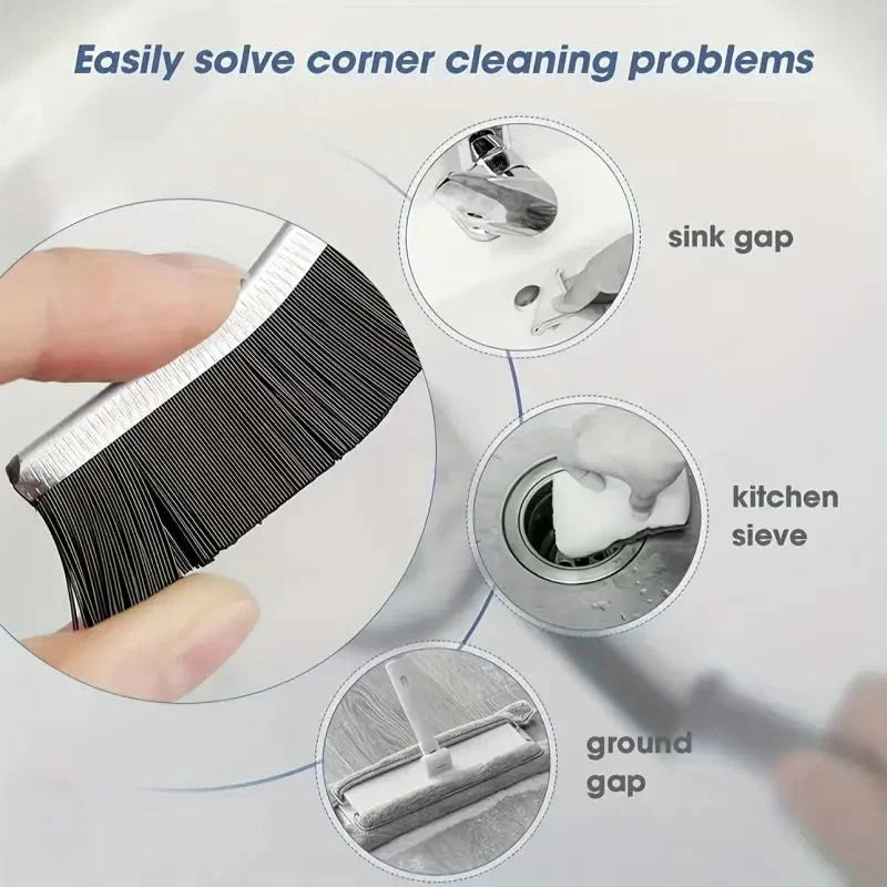 Hard Bristle Crevice Cleaning Brush – Perfect for Tile Joints, Window Tracks, and Seam Cleaning