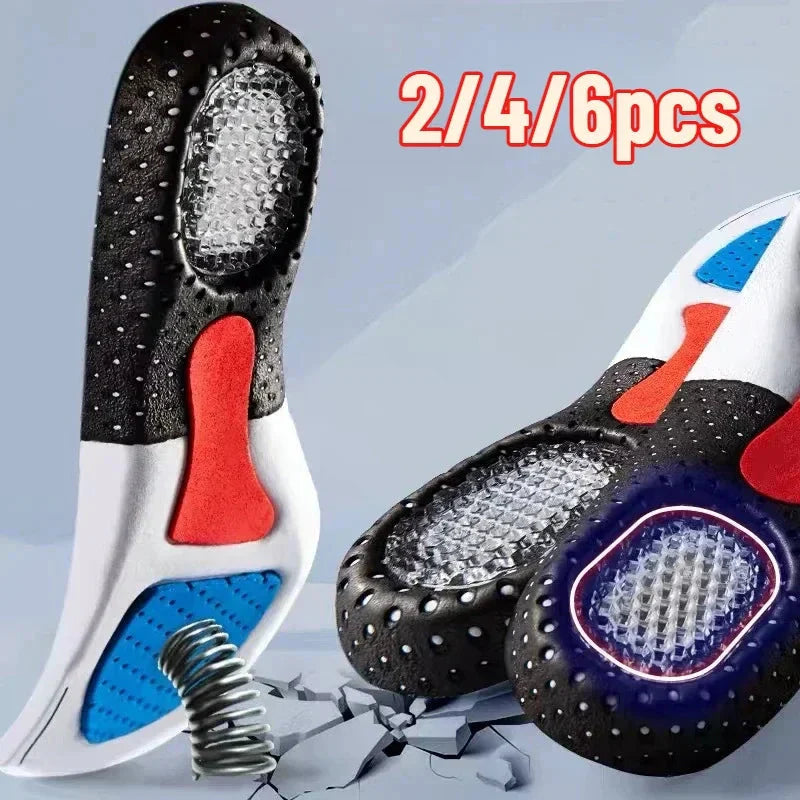 6Pcs Orthopedic Insoles - Arch Support & Shock Absorbing for Plantar Fasciitis