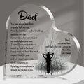 1PC Heart Shape Acrylic Plaque for Dad