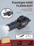 X400U Two-in-one High-intensity Flashlight  : Fits 20mm Rail, Toy Airsoft Guns, Hunting, CS Matches & Wargames emit a red glow