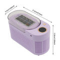 Ice Maker Portable Mini, 12V Car Power Cord, Taro Purple, Low Noise 60dB, Food Grade Aluminum, DIY Ice Cubes, For Kitchen Travel Camping Iced Drinks