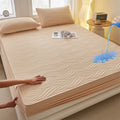 Waterproof Thicken Mattress Cover Quilted Cotton Mat Bed Covers Pad Skin-friendly Fitted Sheet Mattress Protector 100/140/160