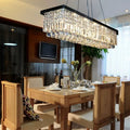 LED Crystal Chandelier Modern Dining Kitchen Hanging Pendant Lamp