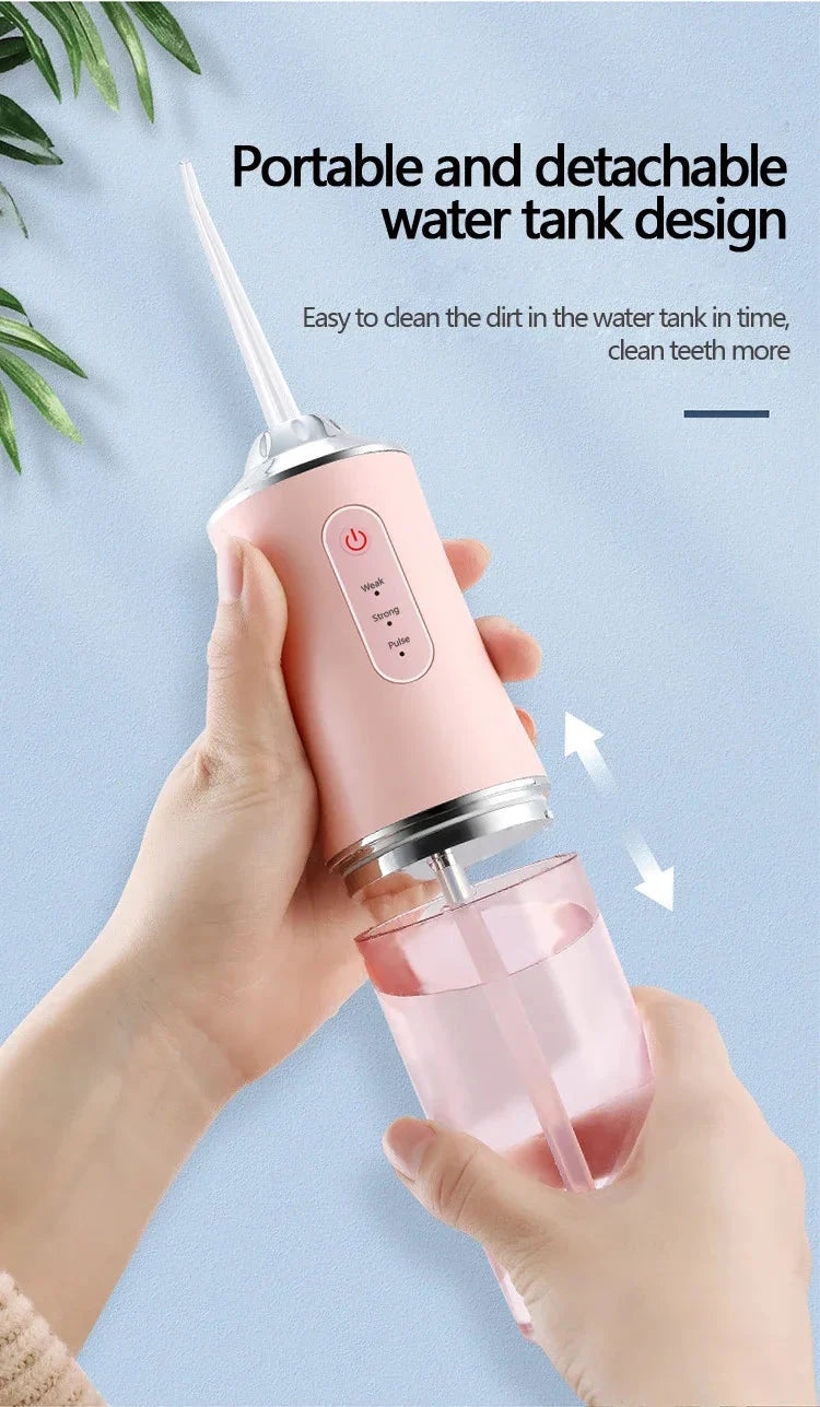 Portable Oral Irrigator - Dental Water Flosser for Teeth Cleaning & Whitening