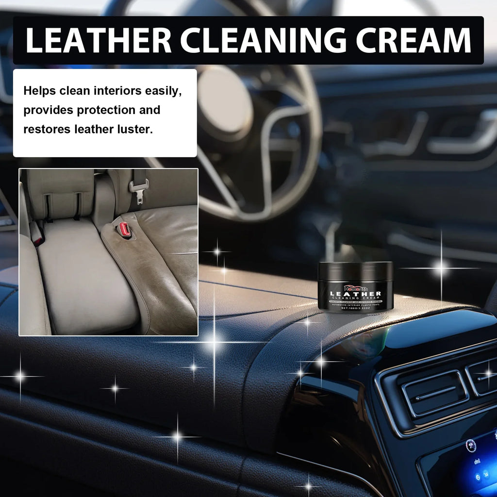 Leather Conditioner Long Lasting Car Seats Polishing Nourishment Care Leather Care Cream for Leather Pant Bag Shoes Furniture