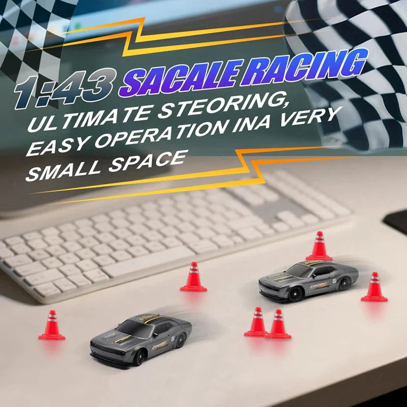 1/64 4WD High-Speed Drift RC Car – Mini Remote Control Racing Toy for Kids & Adults