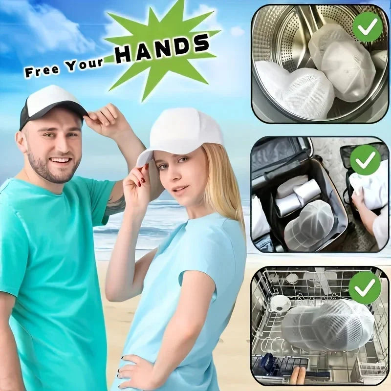 Hat Cleaner Cage with Mesh Bag – Baseball Cap Washer