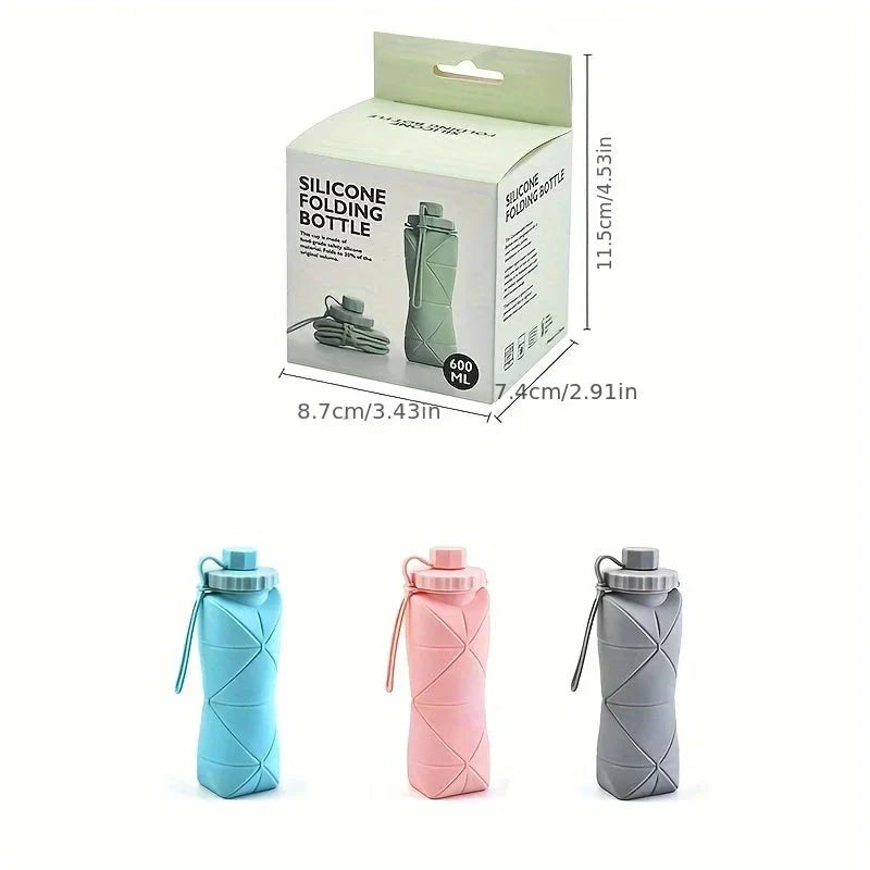 Portable Silicone Folding Water Cup - Scalable Travel Bottle for Outdoors