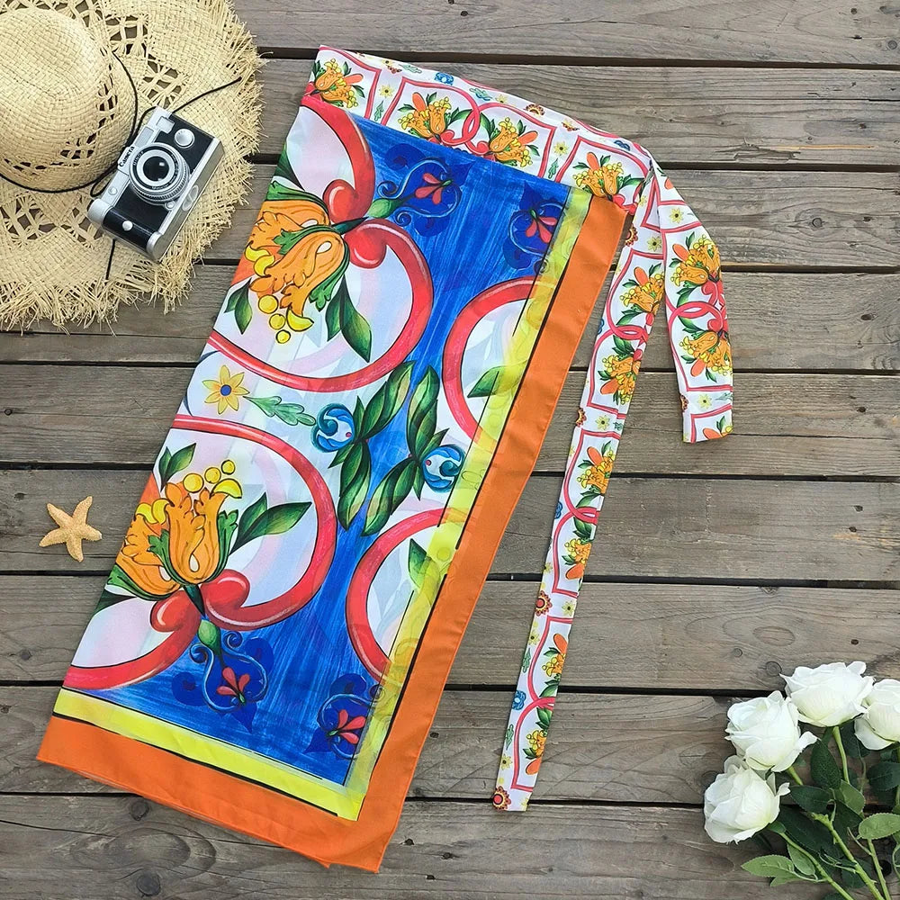 Women Swimwear 2PC Cover-up Swimsuit
