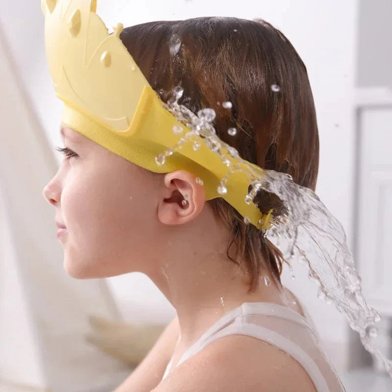 Adjustable Kids Shampoo Cap – Baby Bath Visor with Ear Protection