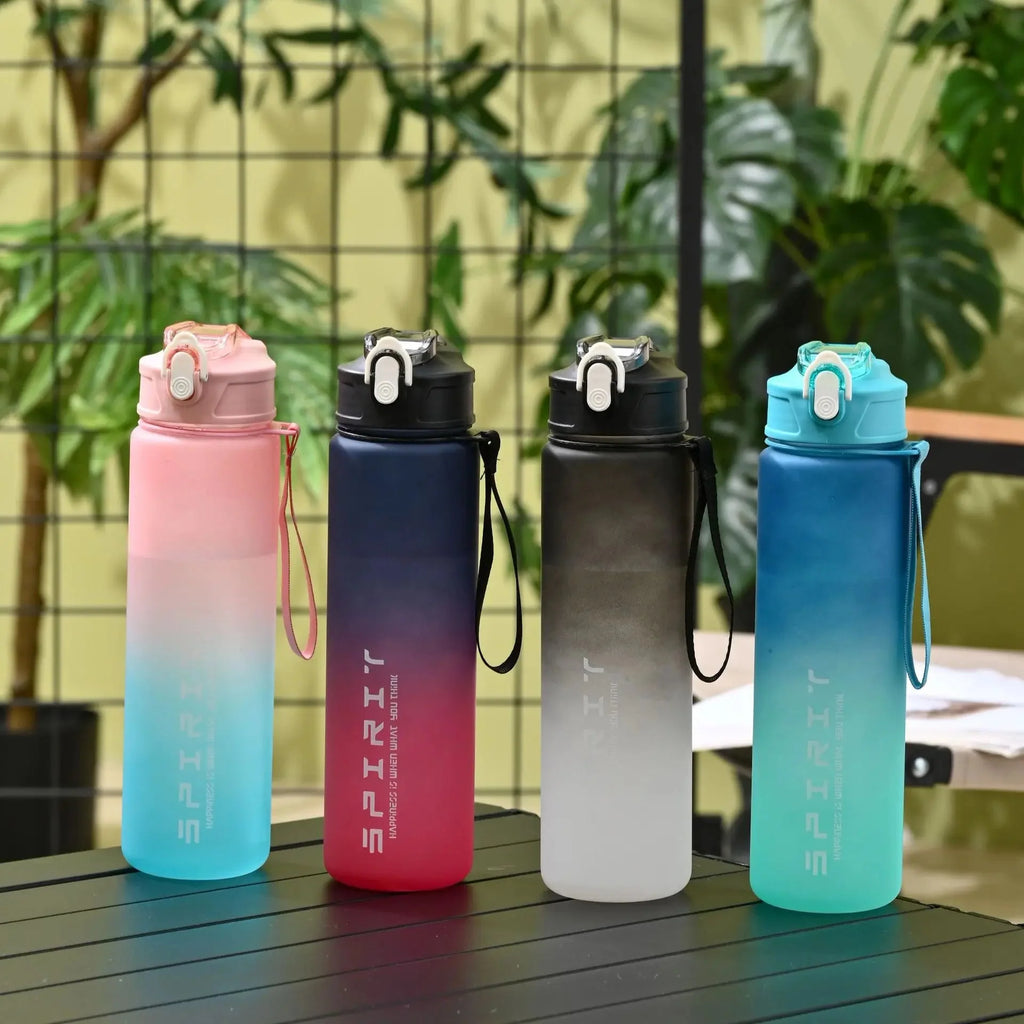 800ML Large Capacity Sports Water Bottle | Leak-Proof BPA-Free Plastic Jug with Straw & Rope for Gym, Outdoor & Travel